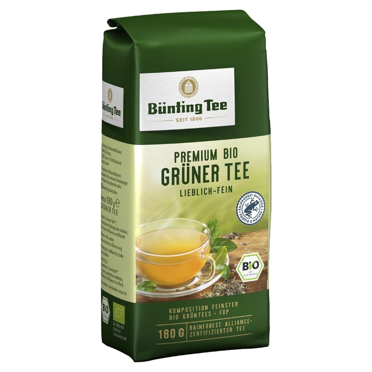 Bünting Tee Tee, Bünting Bio Grüner Tee 180g