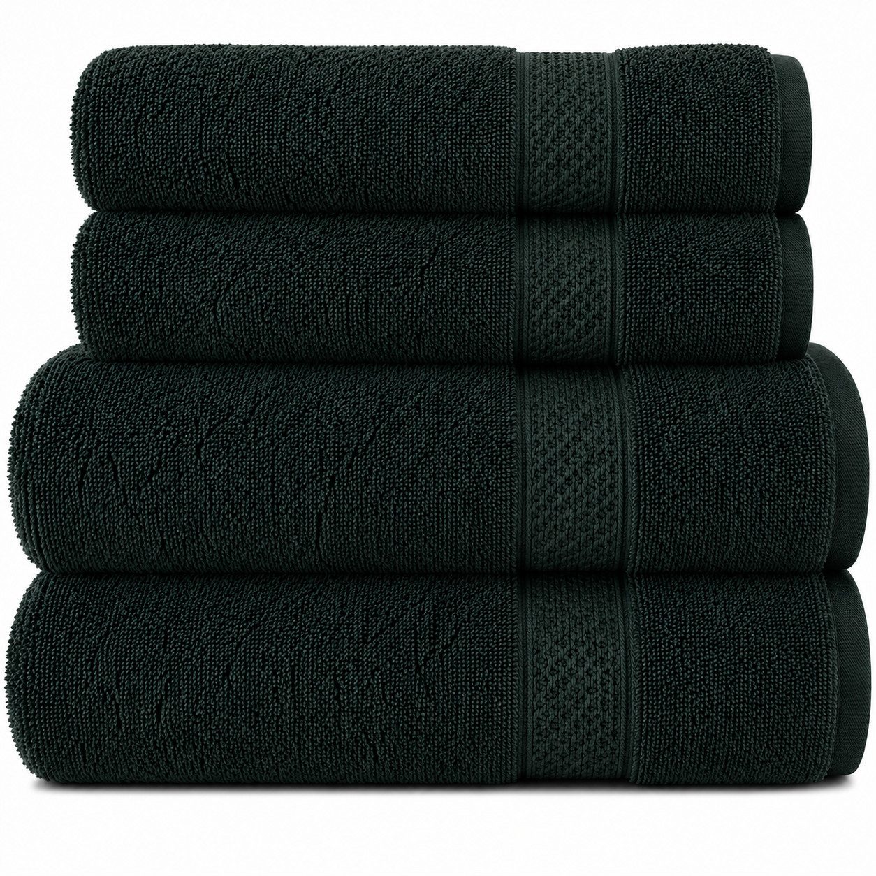 Komfortec Handtuch Set 100% Baumwolle, 2 Handtücher 50x100 cm und 2 Badetücher 70x140 cm, Frottier (Packung, 4-St), Frottee, Weich
