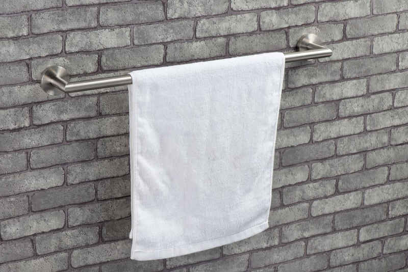 Ambrosya Handtuchhalter Badetuchhalter aus Edelstahl - Handtuchstange Handtuch Halter Wand, einfache Selbstmontage