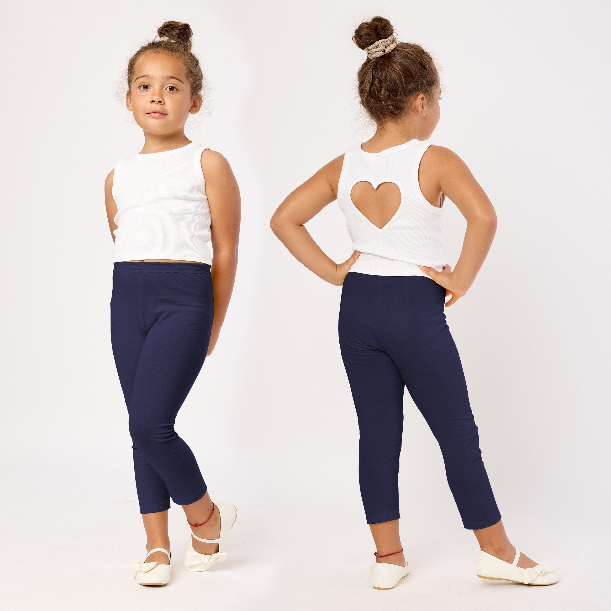 Merry Style Leggings Mädchen 3/4 Capri MS10-131 (1-tlg) elastischer Bund – Bild 2 von 5