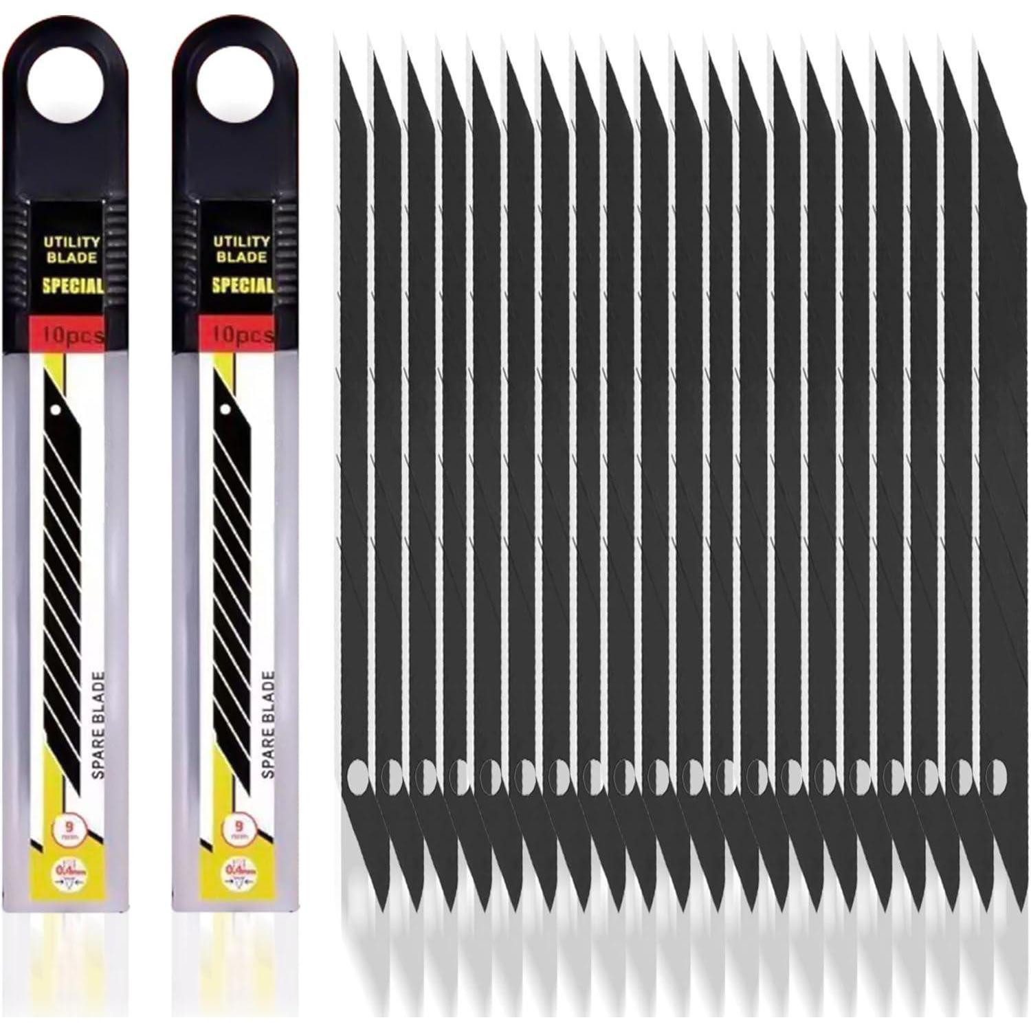 LuxusKollektion Cuttermesser Abbrechklingen 9 mm 120 Stück 30 Grad für Cuttermesser