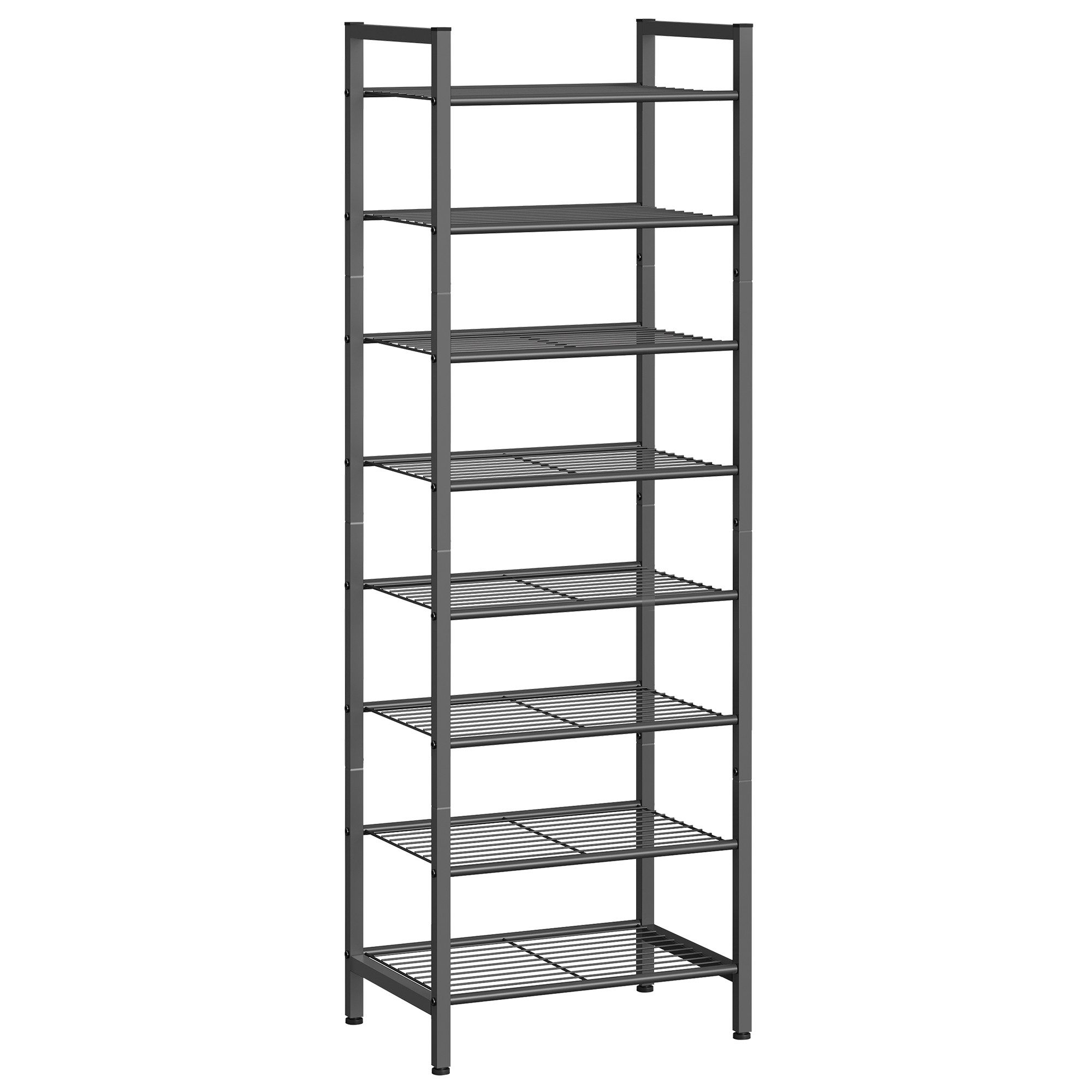 SONGMICS Schuhregal Schuhschrank, 8 Ebenen Schuhständer 16-24 Paar Schuhe