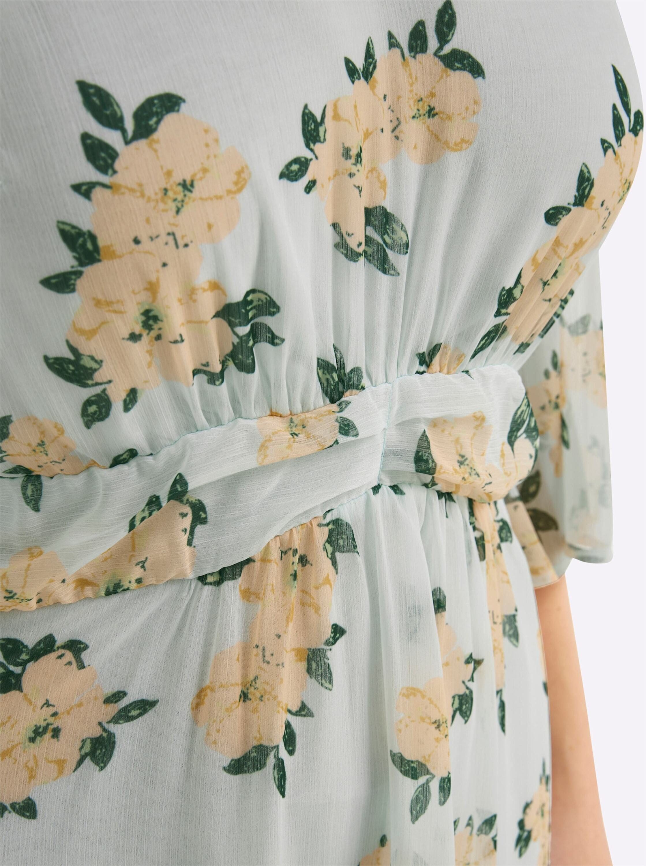 Sheego Etuikleid Abendkleid 3/4-Arm