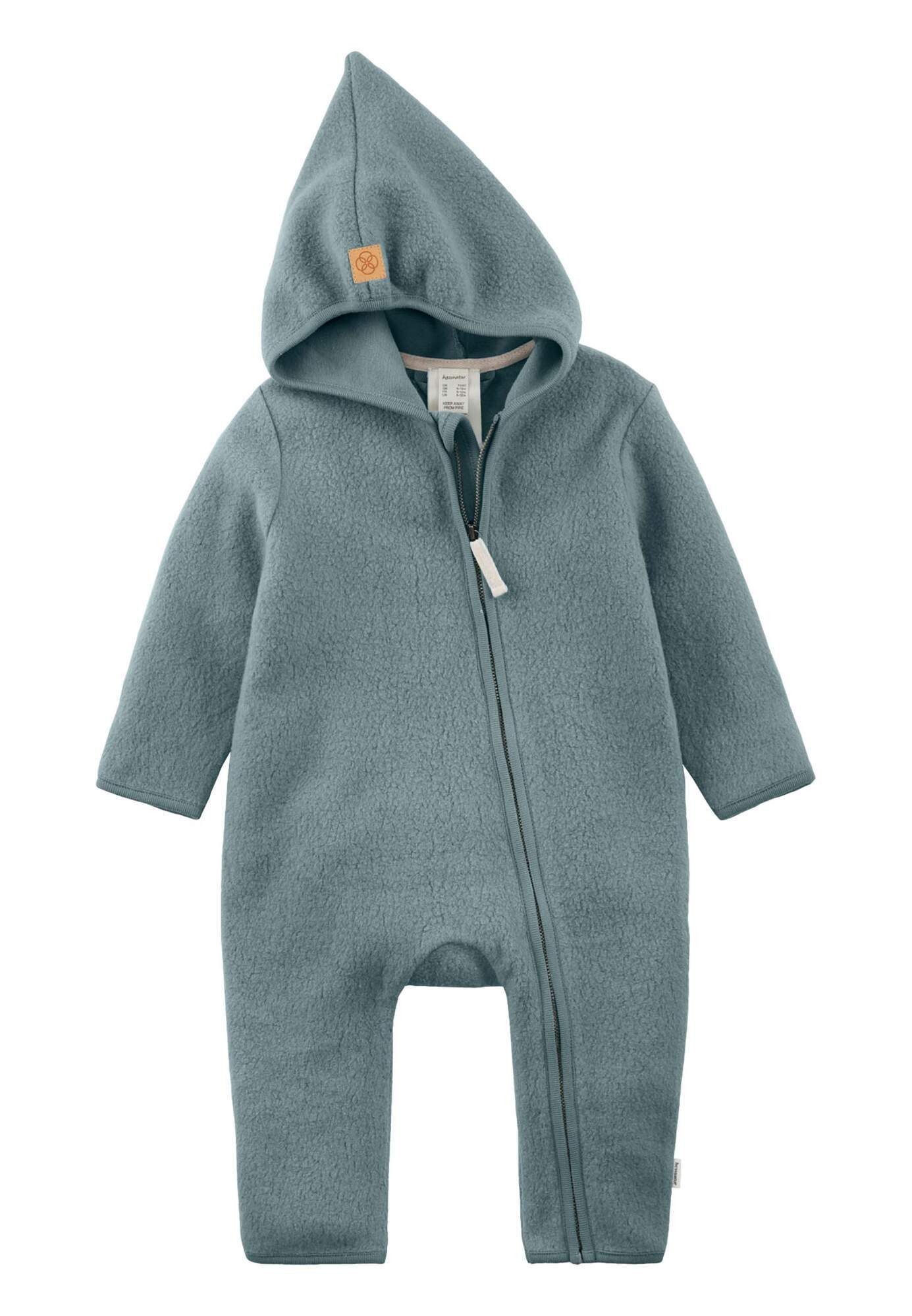 Fleeceoverall aus reiner Bio-Baumwolle
