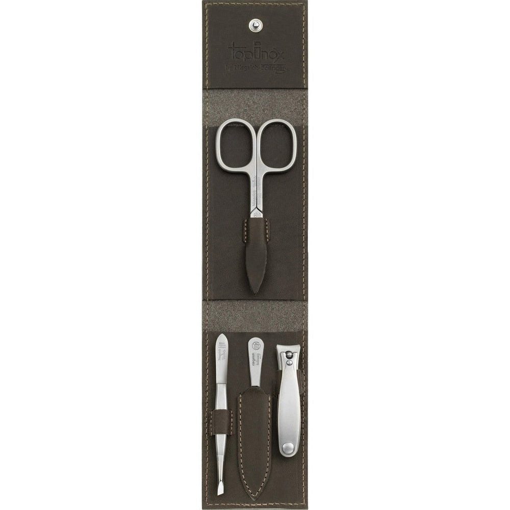 Niegeloh Solingen Maniküre-Etui Etui Modell Havanna S Tabak 4-tlg - Made in Solingen, 1 tlg.