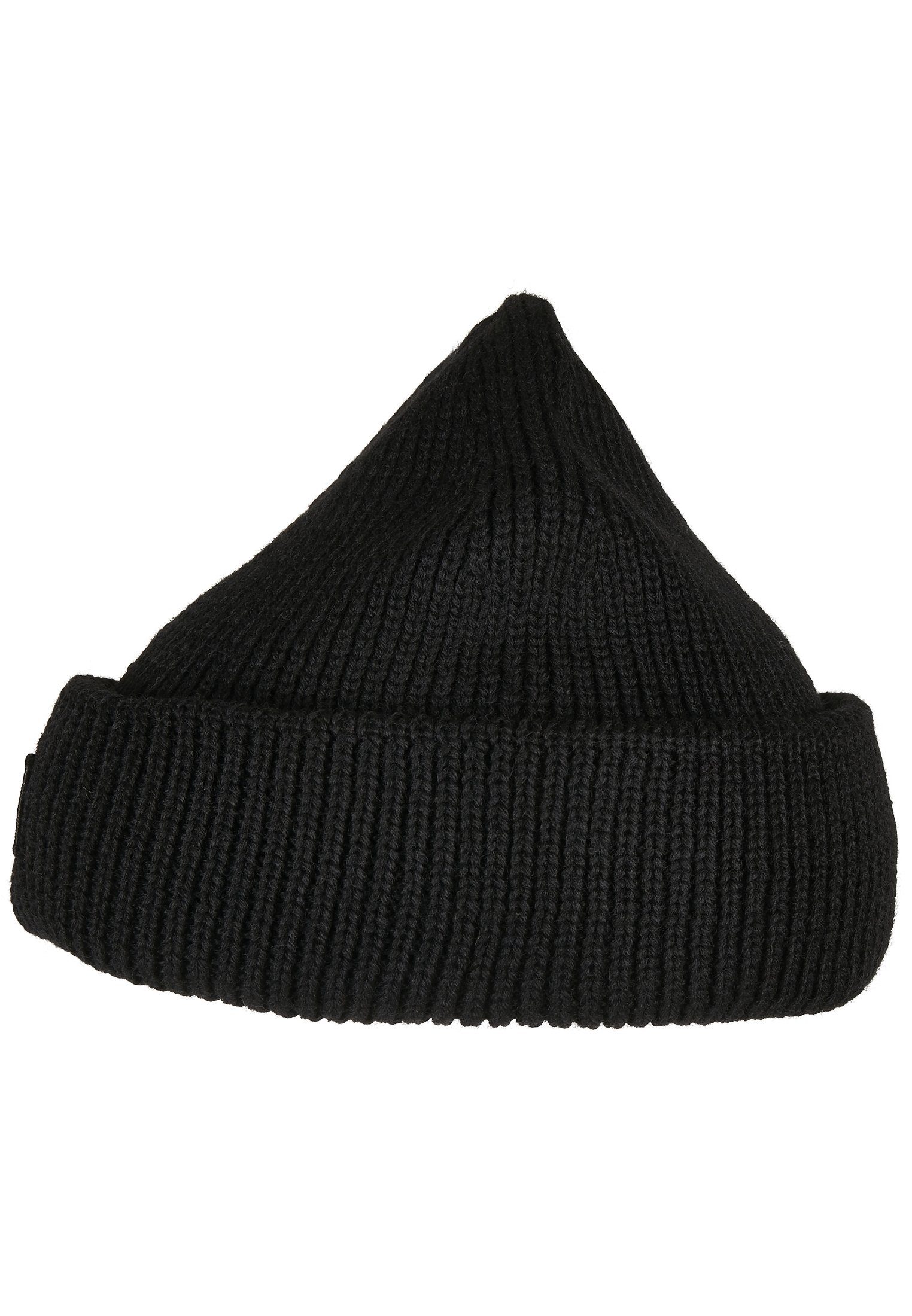black Knitted Beanie Wool URBAN Beanie (1-St) Unisex CLASSICS