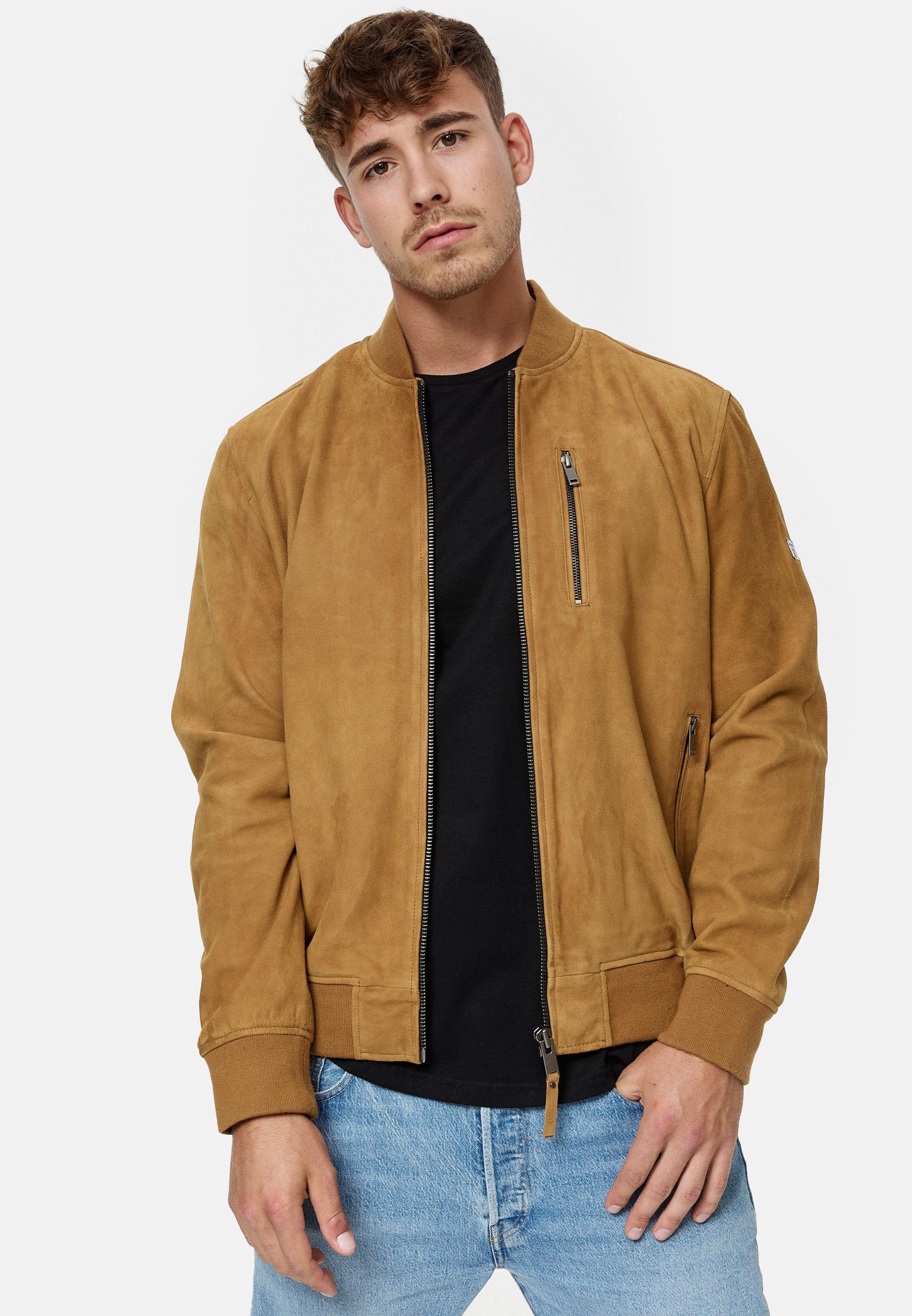 Indicode Lederjacke Maddoc