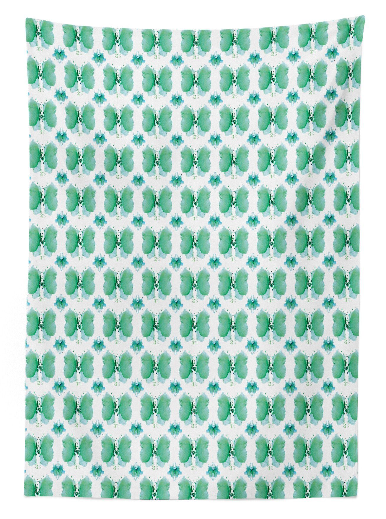 Abakuhaus Tischdecke Farbfest geeignet den Bereich Grün Aquarell Waschbar Für Farben, und Abstrakt Außen Weiß Klare