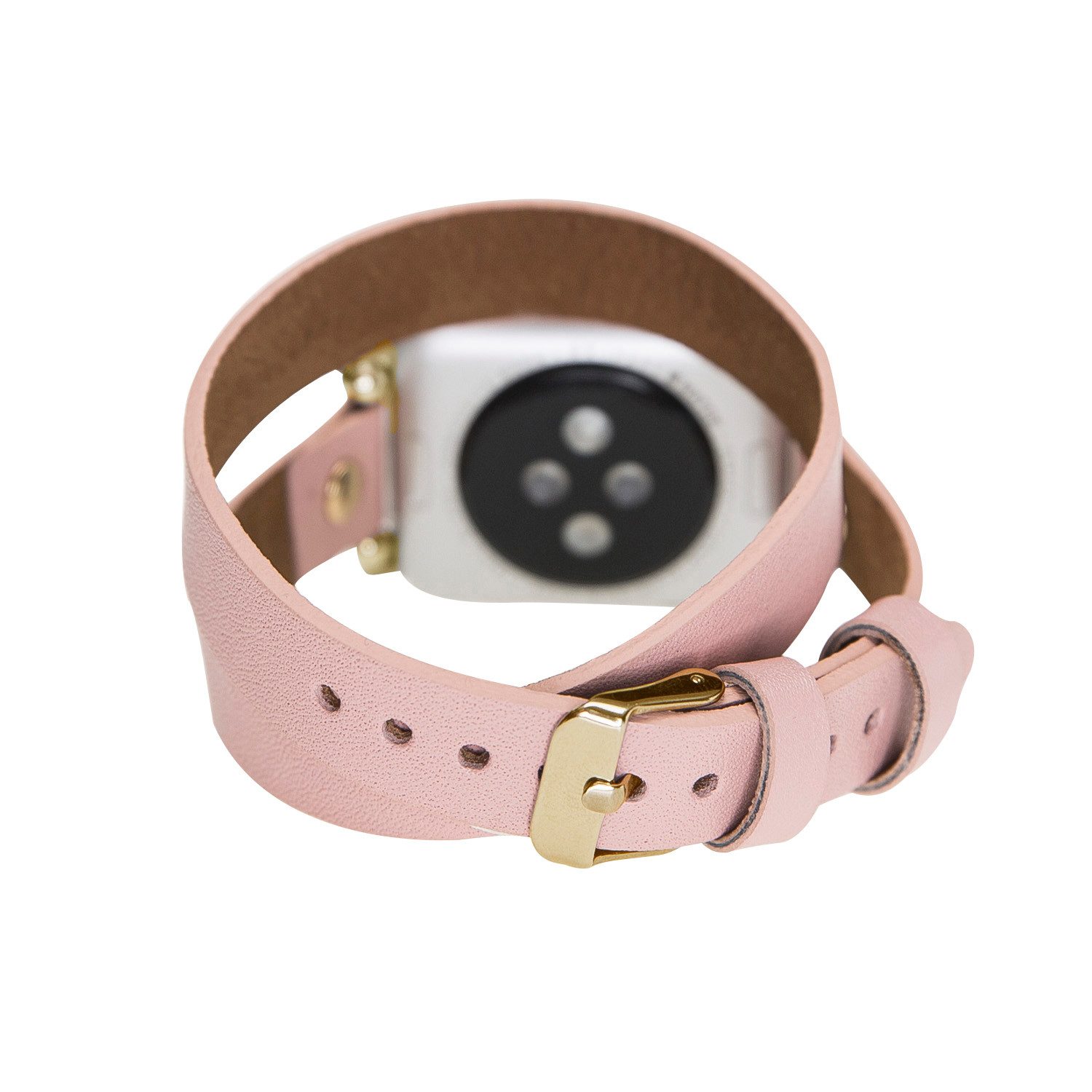 Renna Leather Smartwatch-Armband Double Tour Leder Band für Apple Watch 11/10/9-1/Ultra 3-1/SE3-1