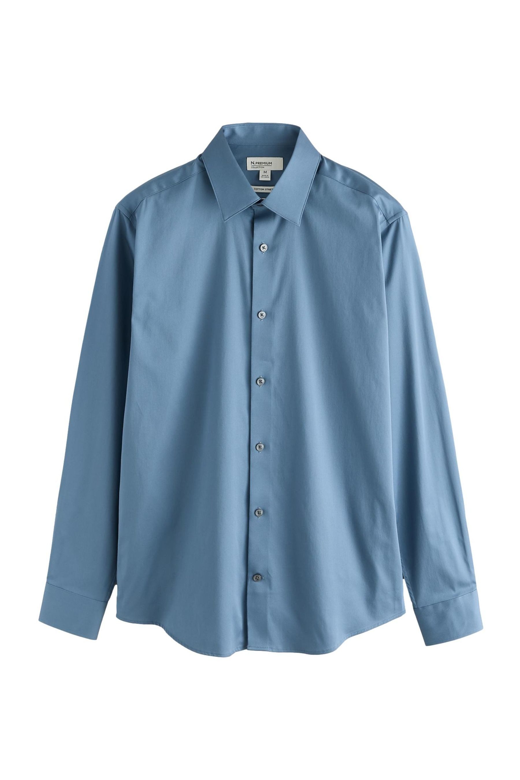 Next Langarmhemd N. Premium elegante langärmelige Satin-Bluse (1-tlg)