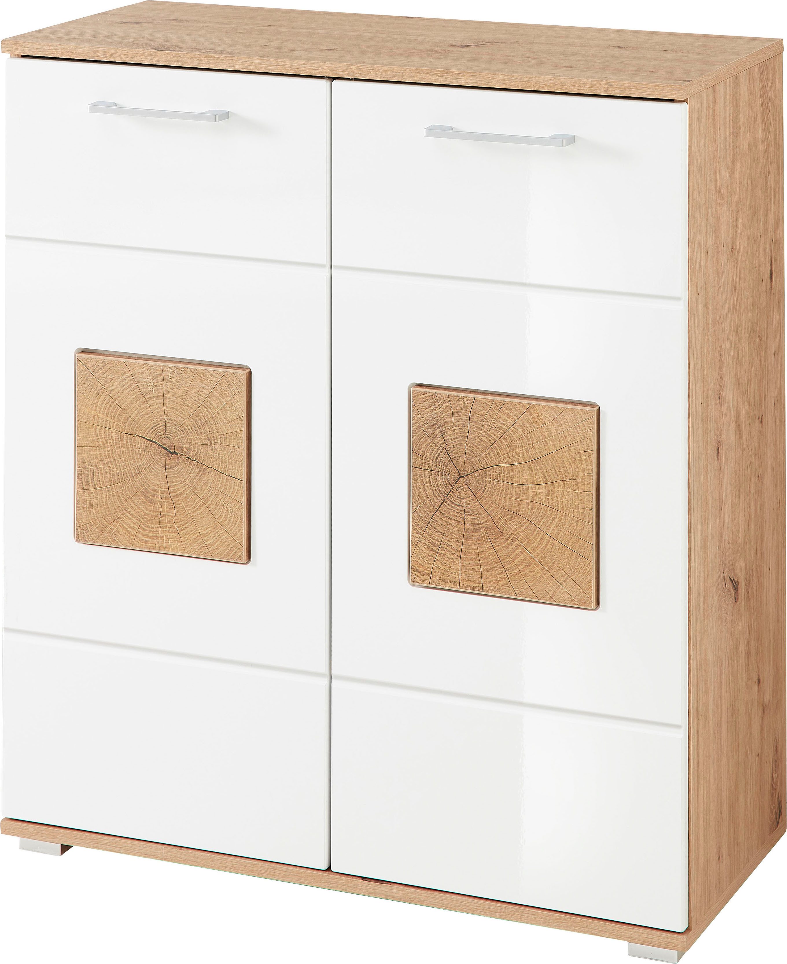 Innostyle Schuhschrank Fun Schuhschrank, 84x95x38cm (B/H/T) (1-St) 2 türig, 4 Einlegeböden, Softclose, ABS Kantenschutz