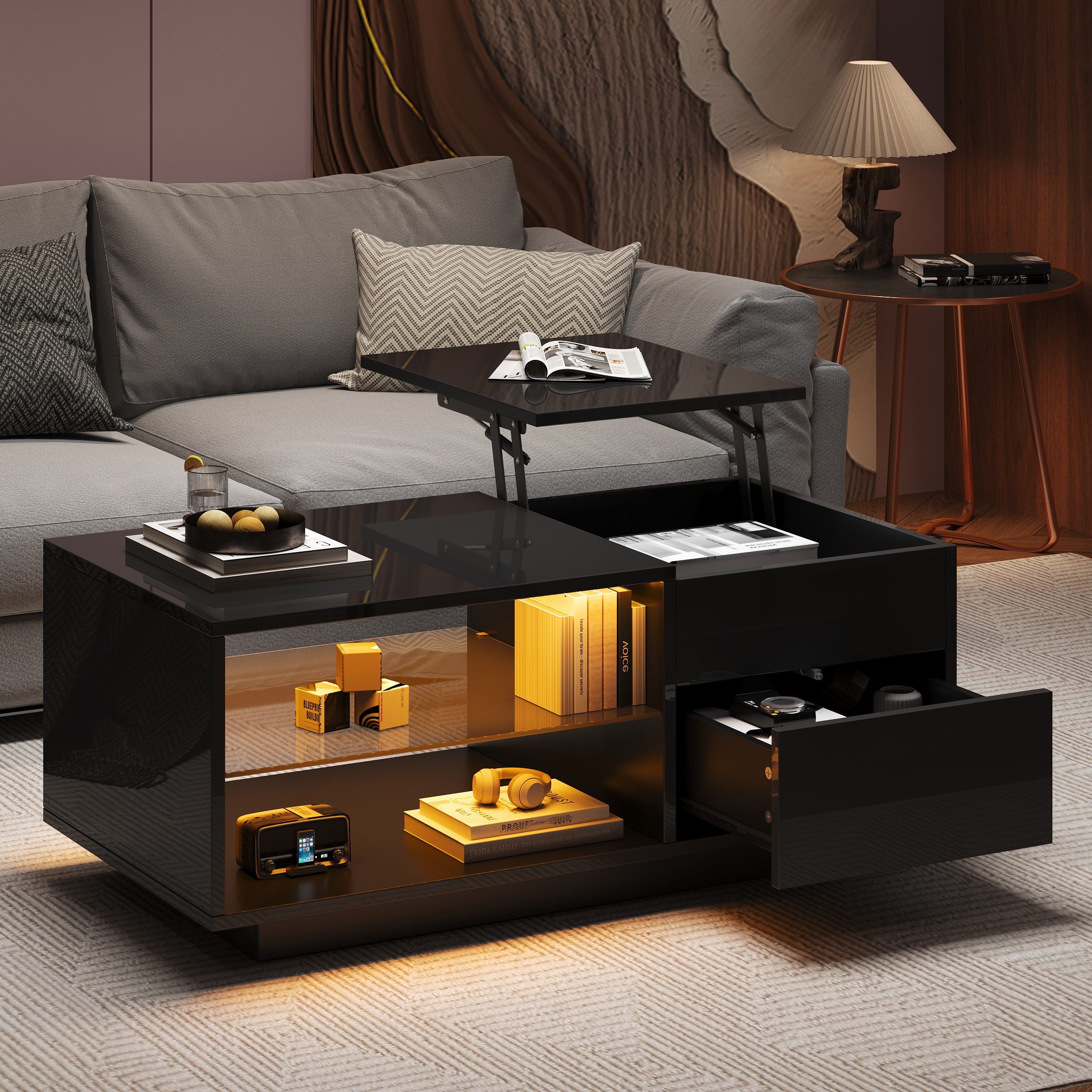 HAUSS SPOLE Couchtisch Höhenverstellbarer Sofatisch mit günstig online kaufen