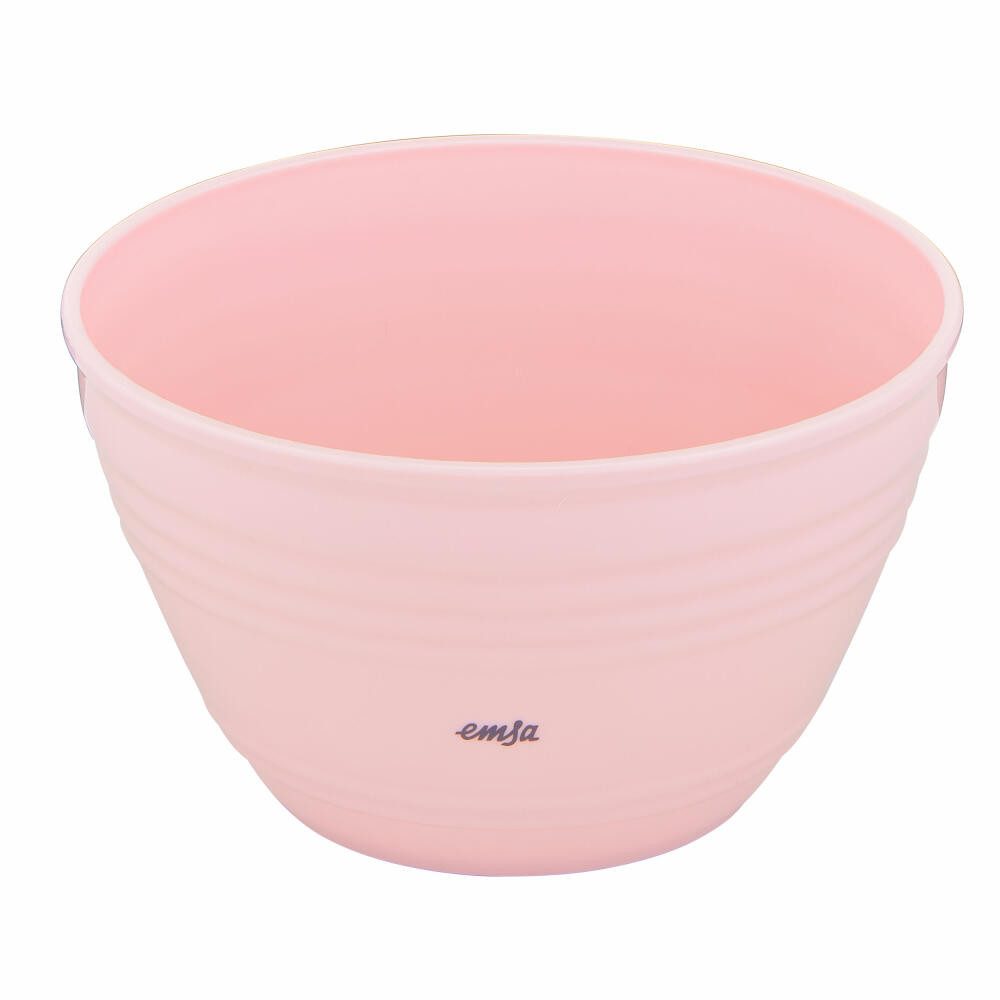 Emsa Rührschüssel Prep & Bake mit Deckel, Rosa, 1.7 L, Kunststoff, Silikon