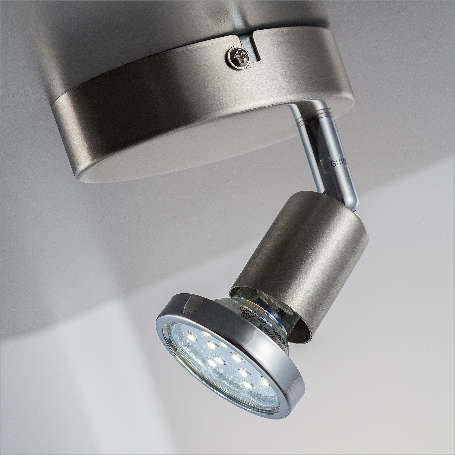 Lampe LED GU10 Wandleuchte, LED Metall Warmweiß, schwenkbar LED wechselbar, Wohnzimmer B.K.Licht Deckenleuchte Wand-Spot