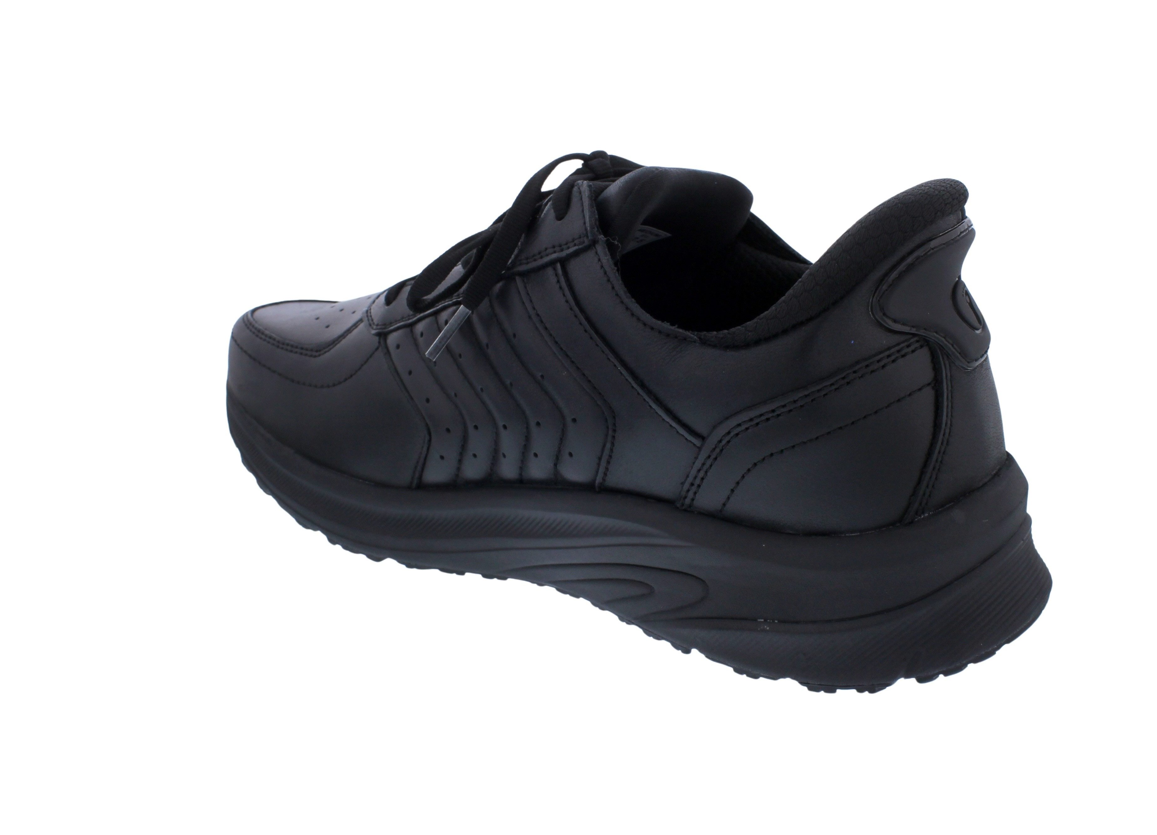 OrthoFeet OrthoFeet Navigate Handsfree Slip-In Herrenhalbschuh, Glattleder Black Schnürschuh