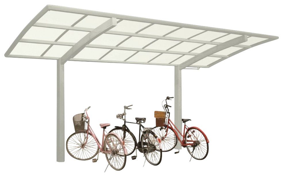 Ximax Einzelcarport 240 cm Typ Aluminium 201x495 60 Sonderlänge-Edelstahl-Look, Einfahrtshöhe, cm, Mini Portoforte BxT