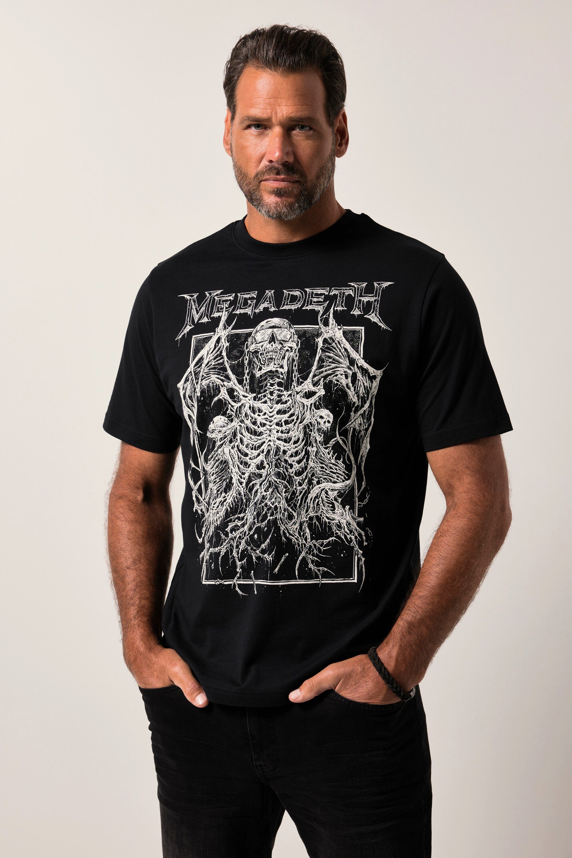 JP1880 T-Shirt T-Shirt Bandshirt Halbarm Megadeth