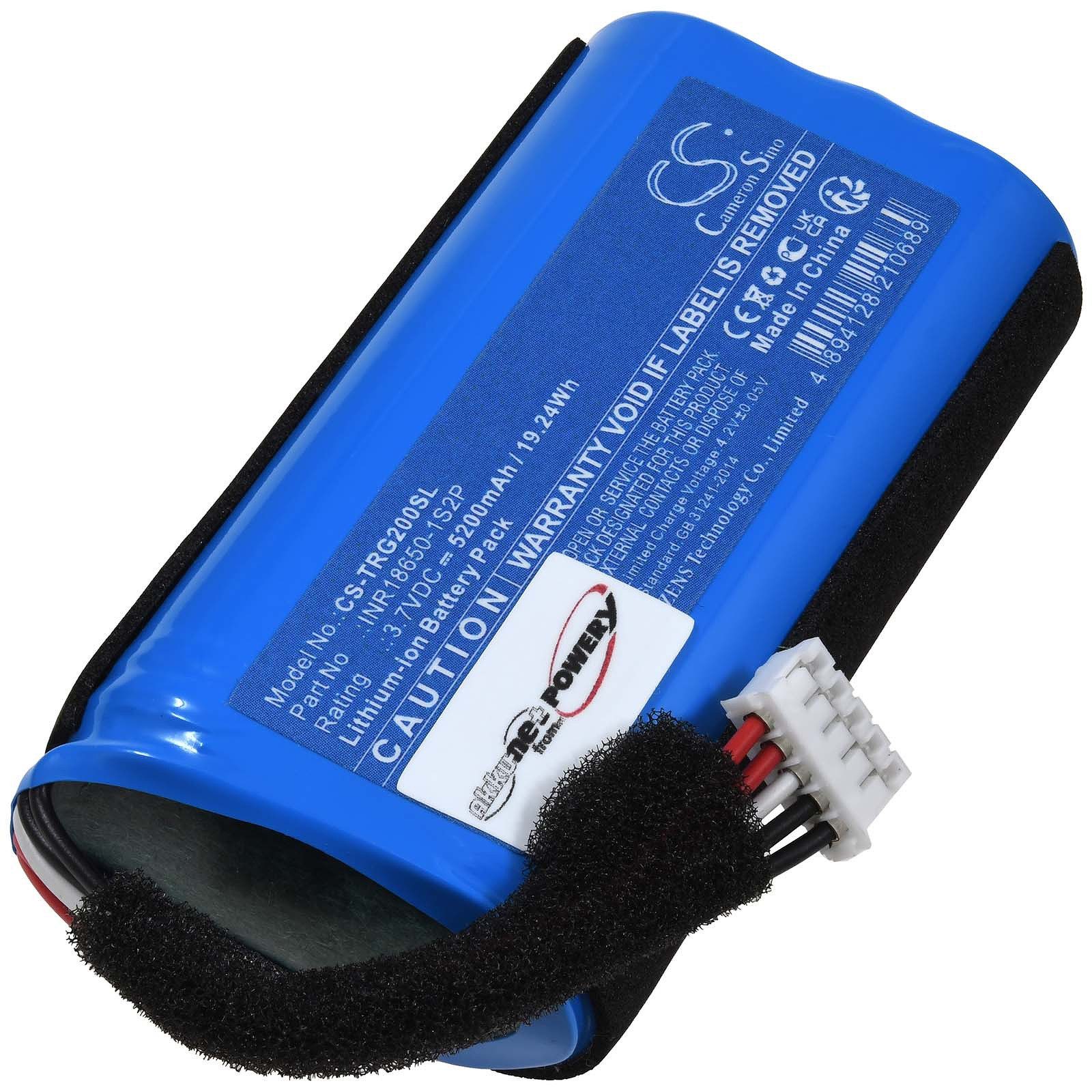 Powery Akku für Teufel Rockster Go 2 Akku 5200 mAh (3.7 V)