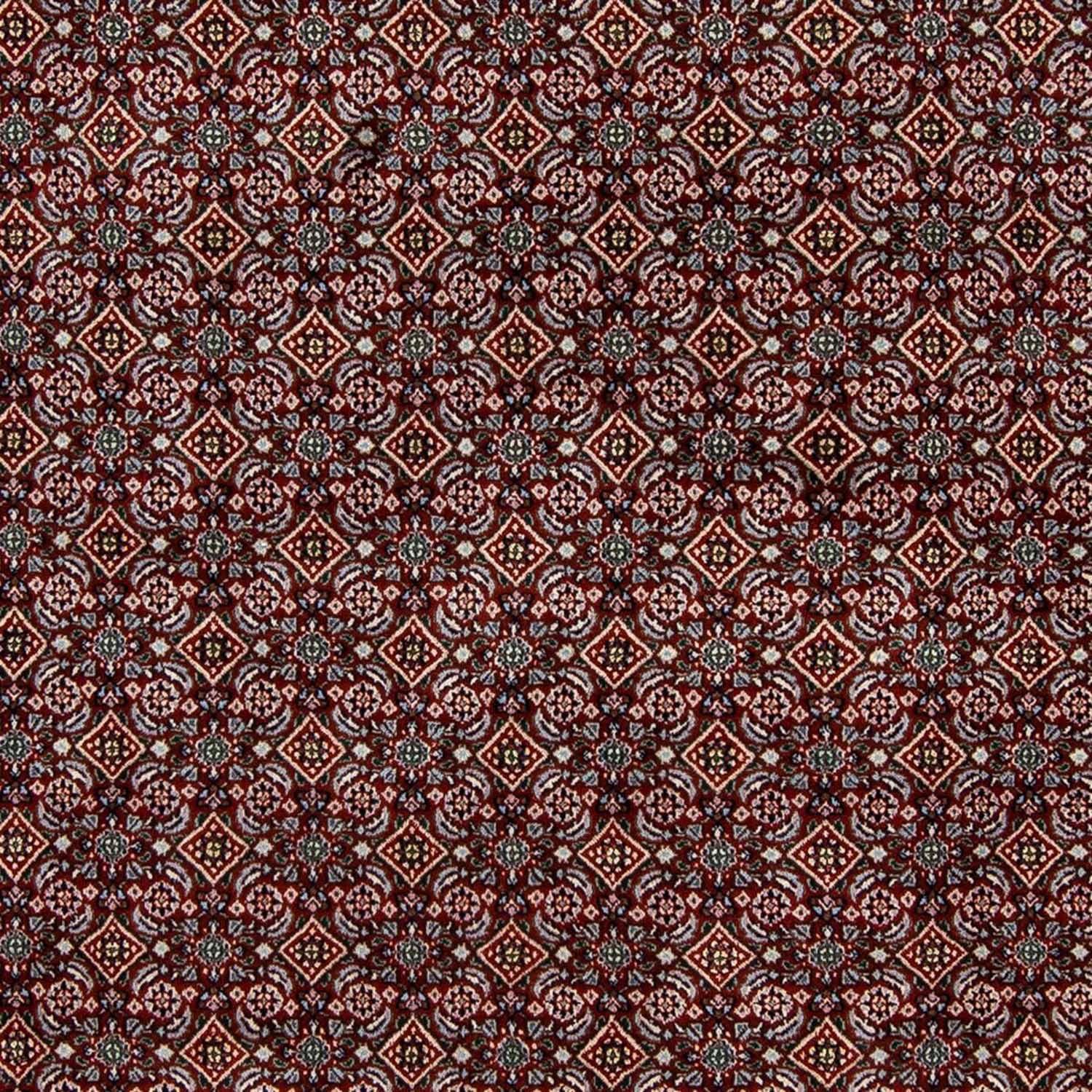 Zertifikat Wollteppich mit mm, cm, morgenland, 199 10 300 rechteckig, Rosso x Höhe: Unikat Durchgemustert Moud