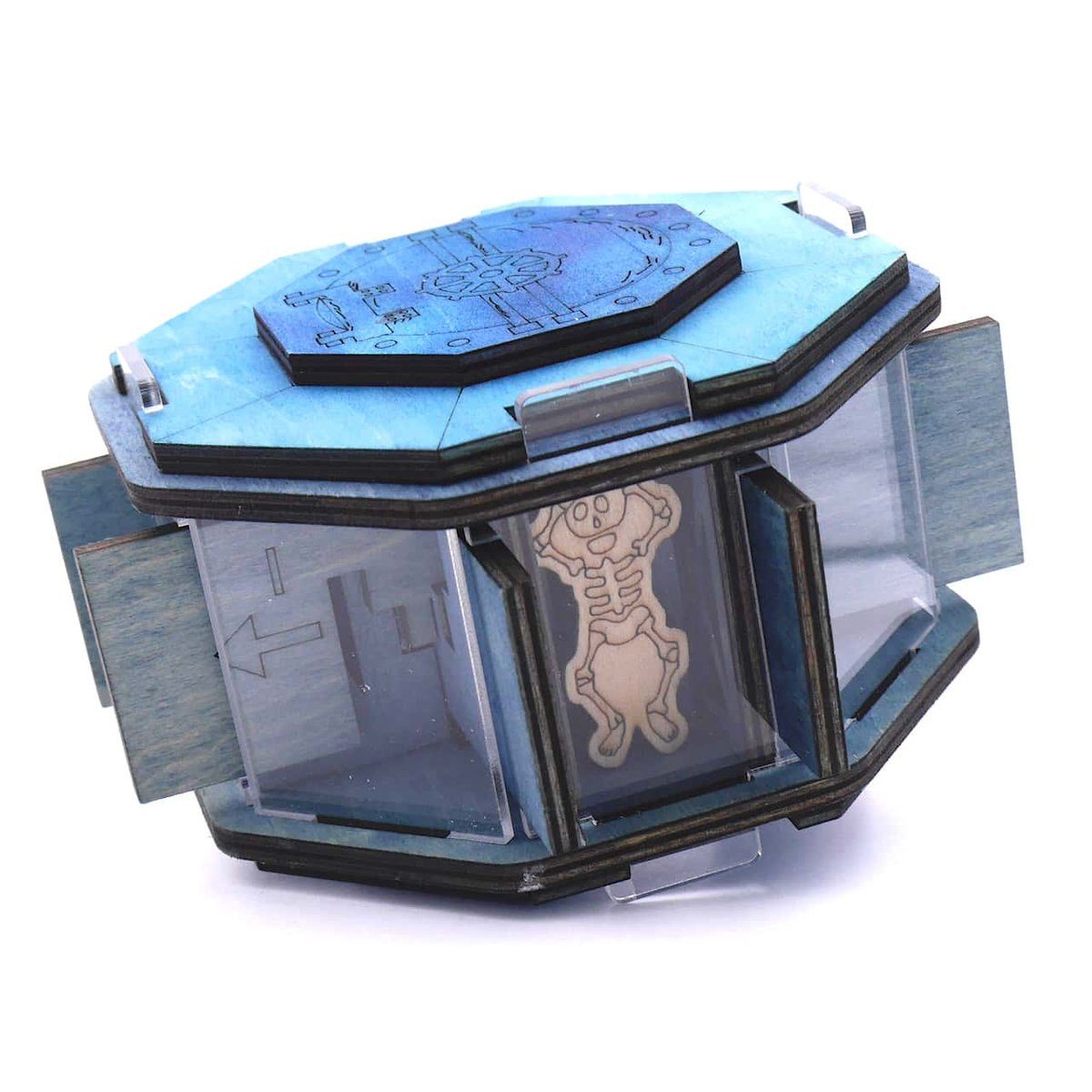 Bartl Spiel TRICKKISTE JAILBREAK - schwierige Escape Box, Cluebox, Holzspiel