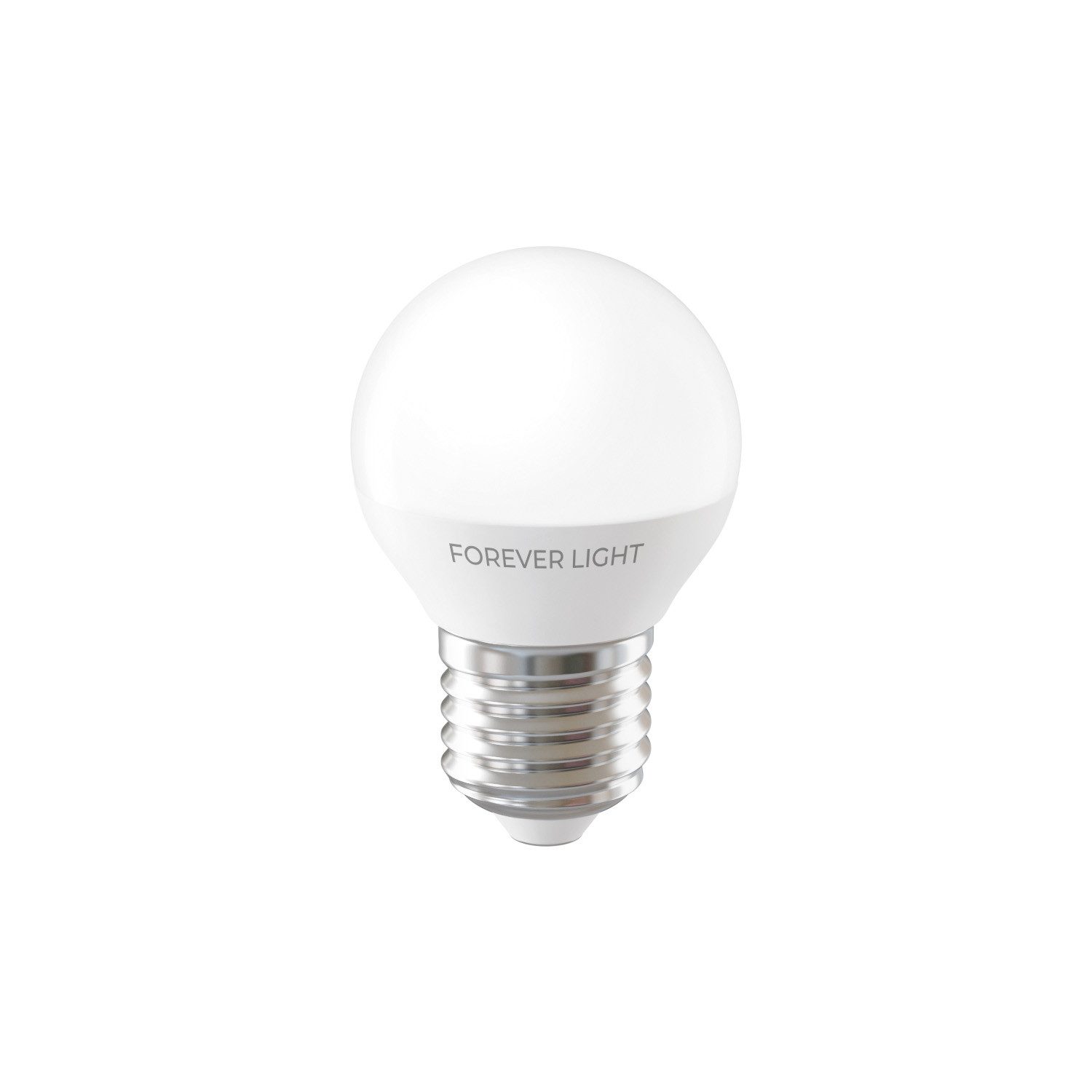 Forever Light LED-Leuchtmittel Lampe E27 G45 4.2W 480lm Neutralweiß 4000K Energieklasse E, 1 St., Neutralweiß, Kompakte G45 Globusform