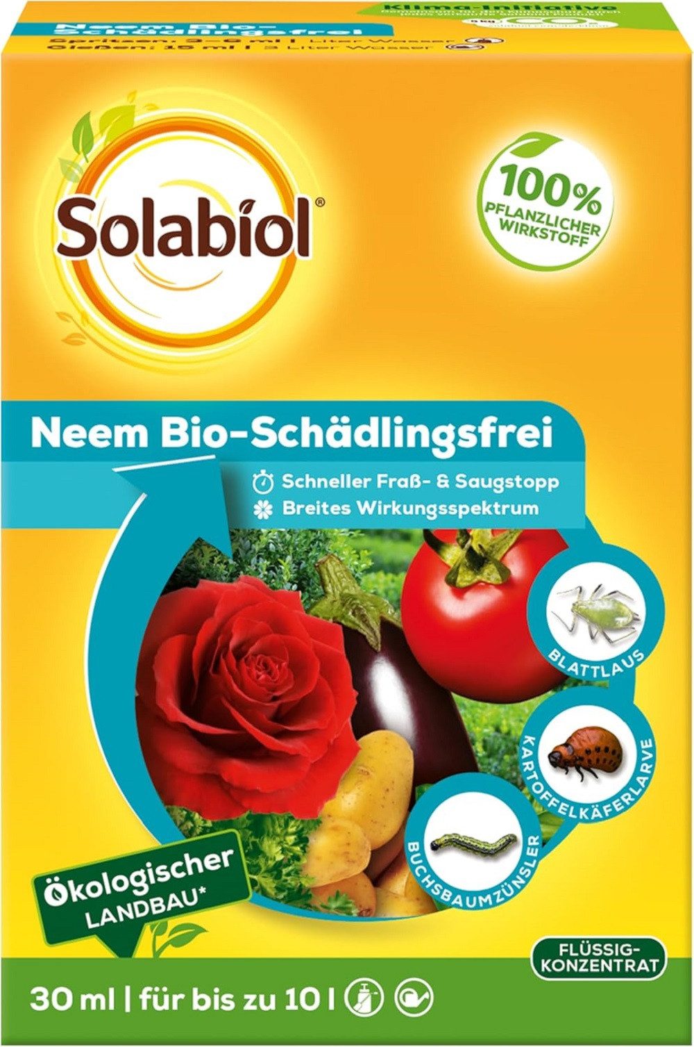 Solabiol Vergrämungsmittel Solabiol Schädlingsfrei Neem Bio 30 ml für den ökologischen Landbau