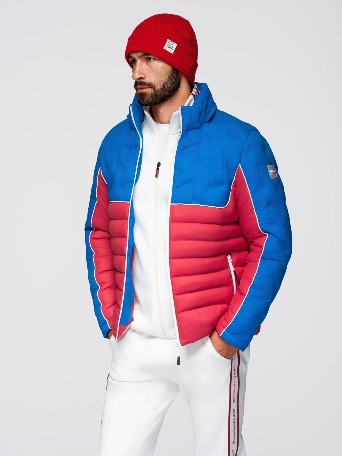 OMBRE Steppjacke Gesteppte Herrenjacke mit abnehmbarer Kapuze