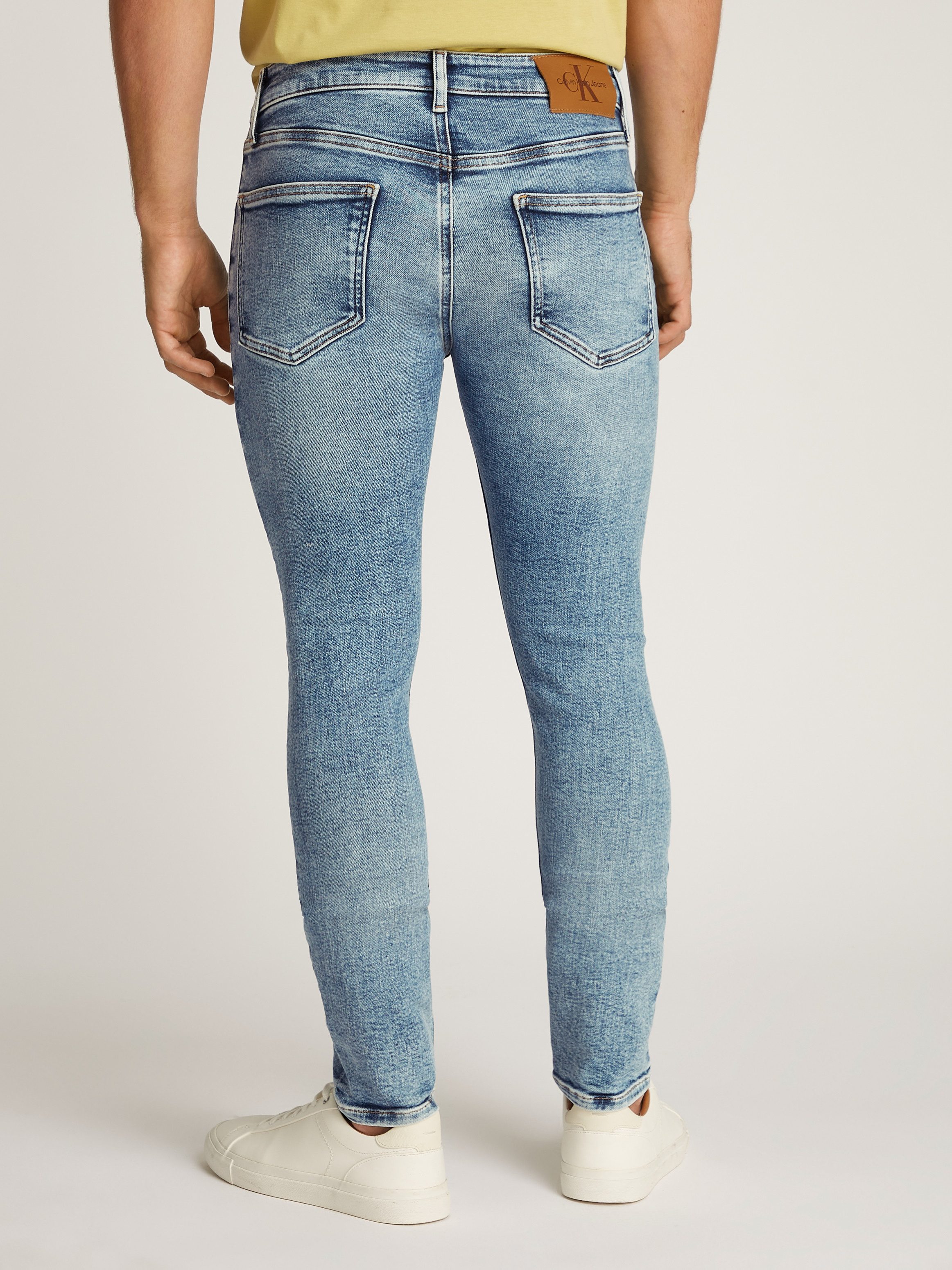 Calvin Klein Jeans Stretch-Jeans SKINNY Coinpocket, Logostickerei günstig online kaufen