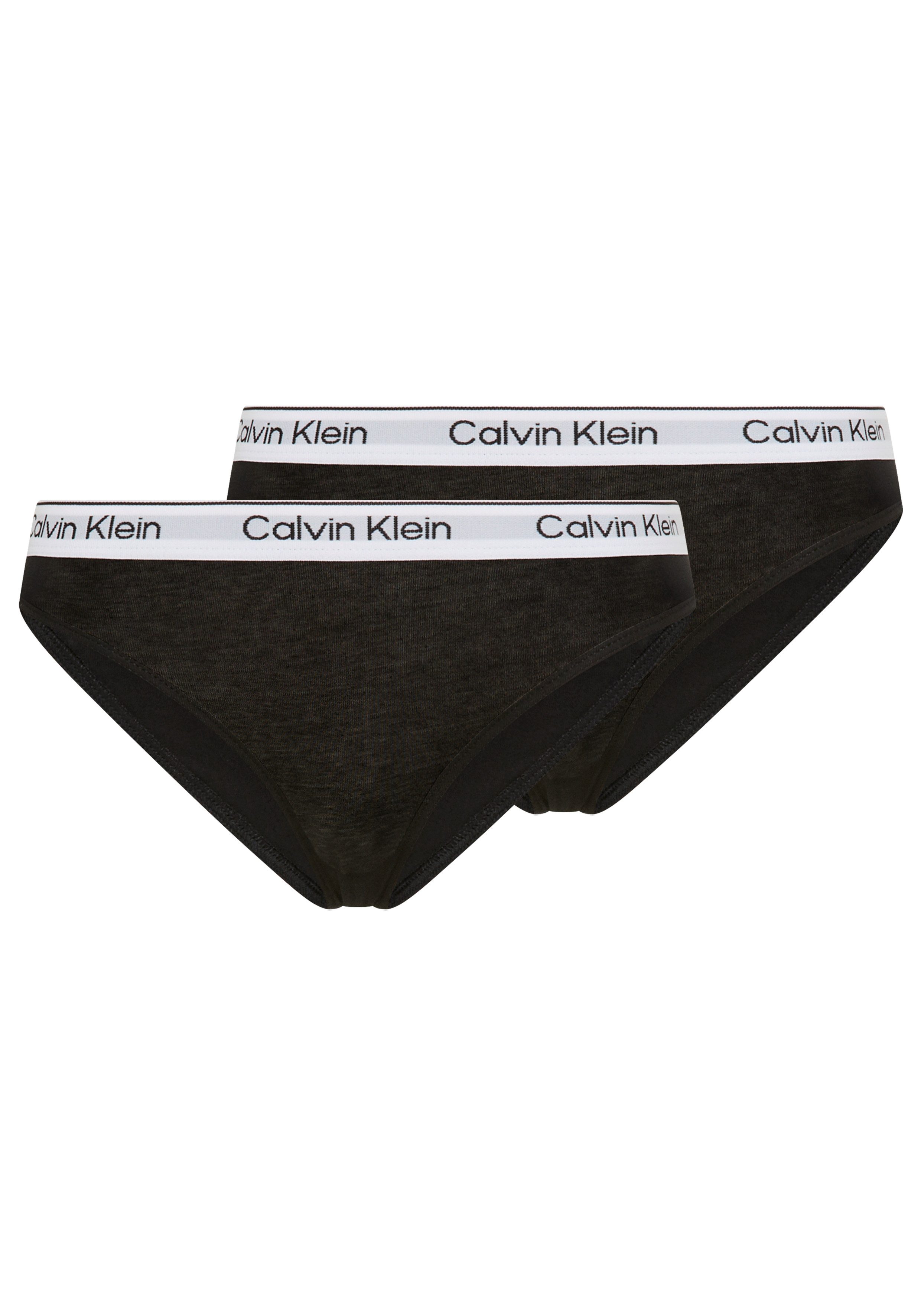 Calvin Klein Underwear Brasilslip 2PK BIKINI (Packung, 2-St., 2er-Pack) mit Logobund