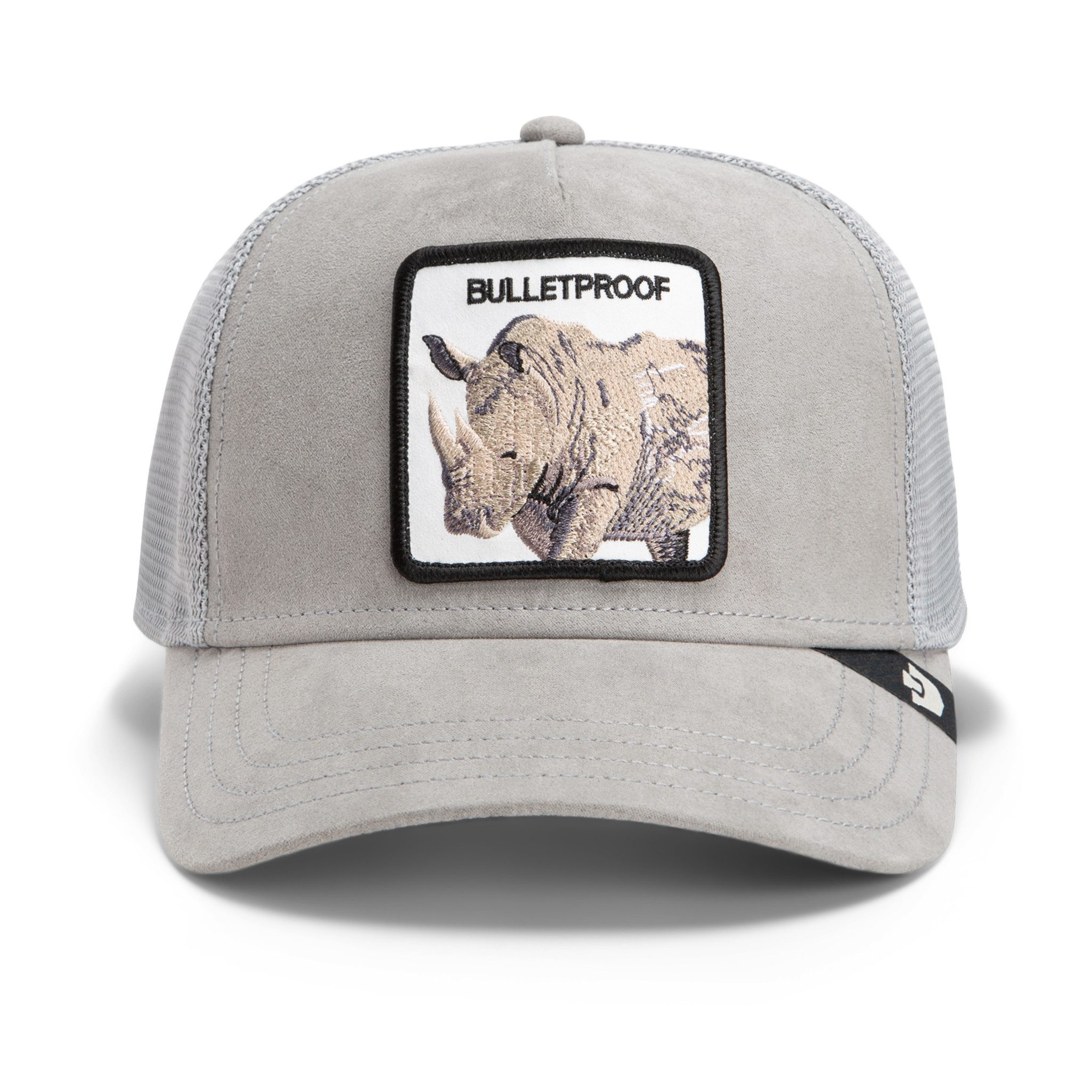 GOORIN Bros. Trucker Cap Goorin Bros. OG Trucker Cap Core Mesh Suede Rhino Gloss (Basecap, Basecap, Meshcap, Trucker Kappe)