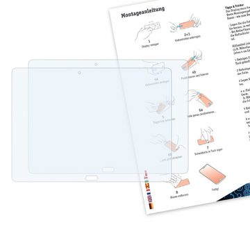 Bruni Schutzfolie Glasklare Displayschutzfolie für MediaPad M2 10.0, (2 Folien), praktisch unsichtbar