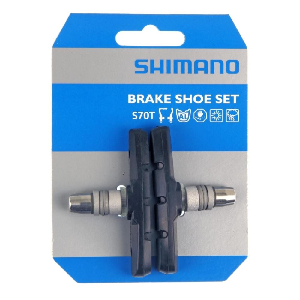 Shimano Fahrrad-Felge SHIMANO Bremsschuh S70T BR-M760 Bremsschuhe - Cartridge-Belag für Aluf