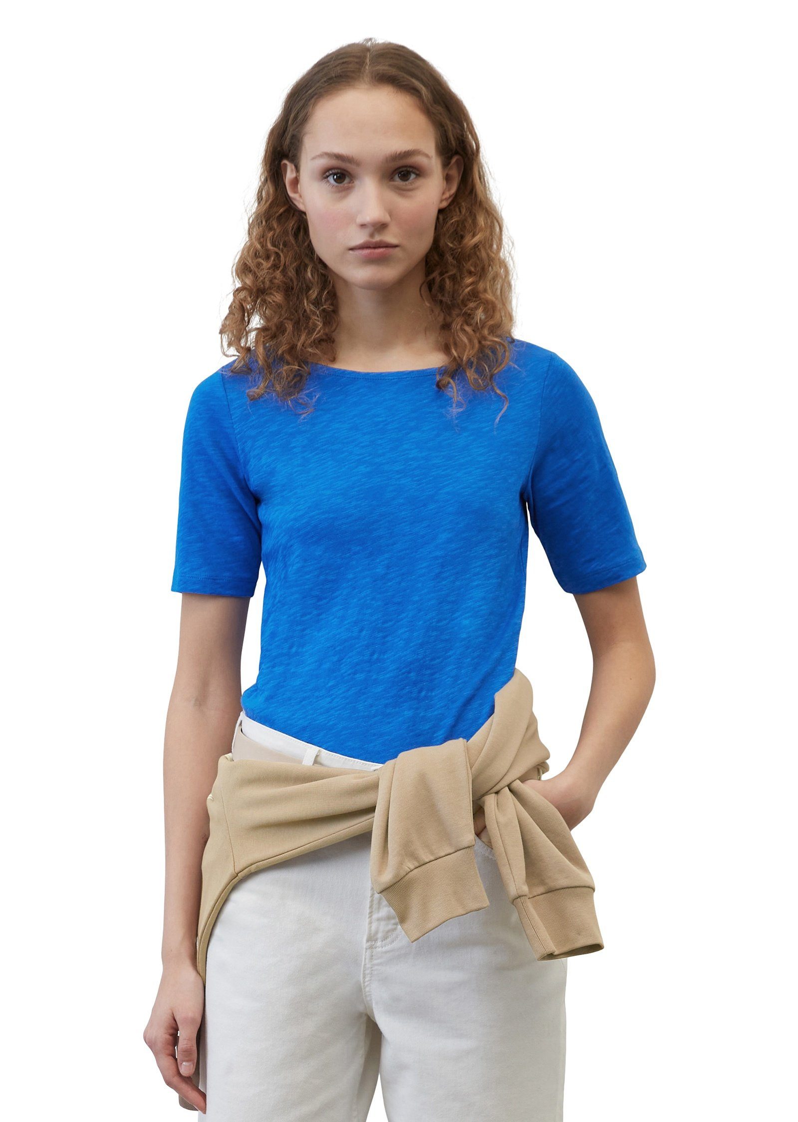 Marc O'Polo T-Shirt Organic aus blue Cotton-Qualität