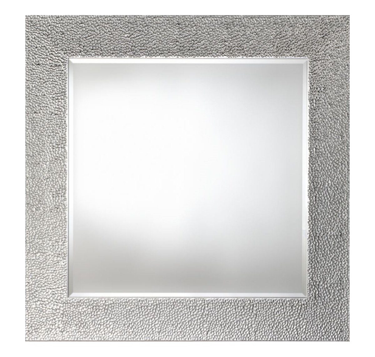 Casa Padrino Spiegel Wohnzimmer Spiegel Silber 102 x H. 102 cm - Luxus Kollektion