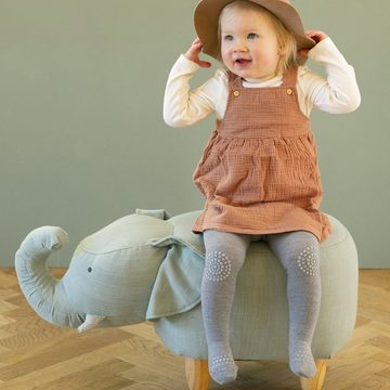 GoBabyGo Thermostrumpfhose Krabbel Strumpfhose aus Wolle mit ABS Noppen für Babys & Kleinkinder