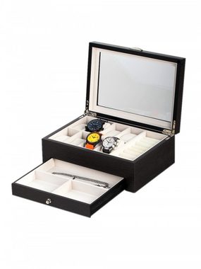 Rothenschild Uhrenbox Rothenschild Uhren- & Schmuckbox RS-2271-GI für 8 Uhren ginko