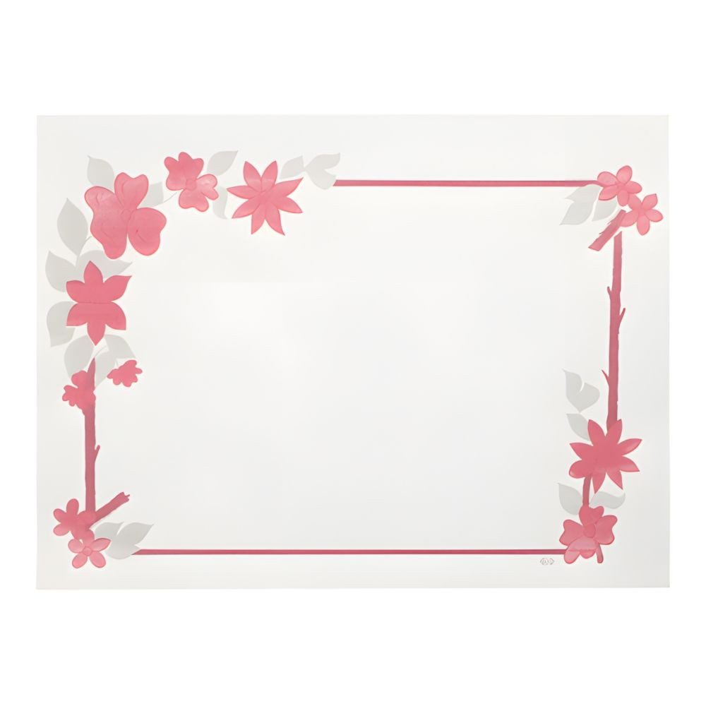 PAPSTAR Platzset Tischsets, Papier 30 cm x 40 cm weiss Blumenranke 250 Stk