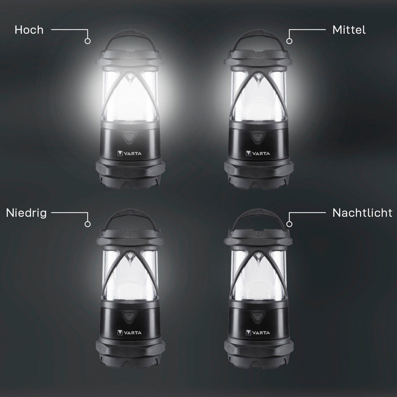 Indestructible und COB LED, Linse Laterne Pro und L30 staubdicht,stoßabsorbierend,bruchfeste VARTA Reflektor wasser-