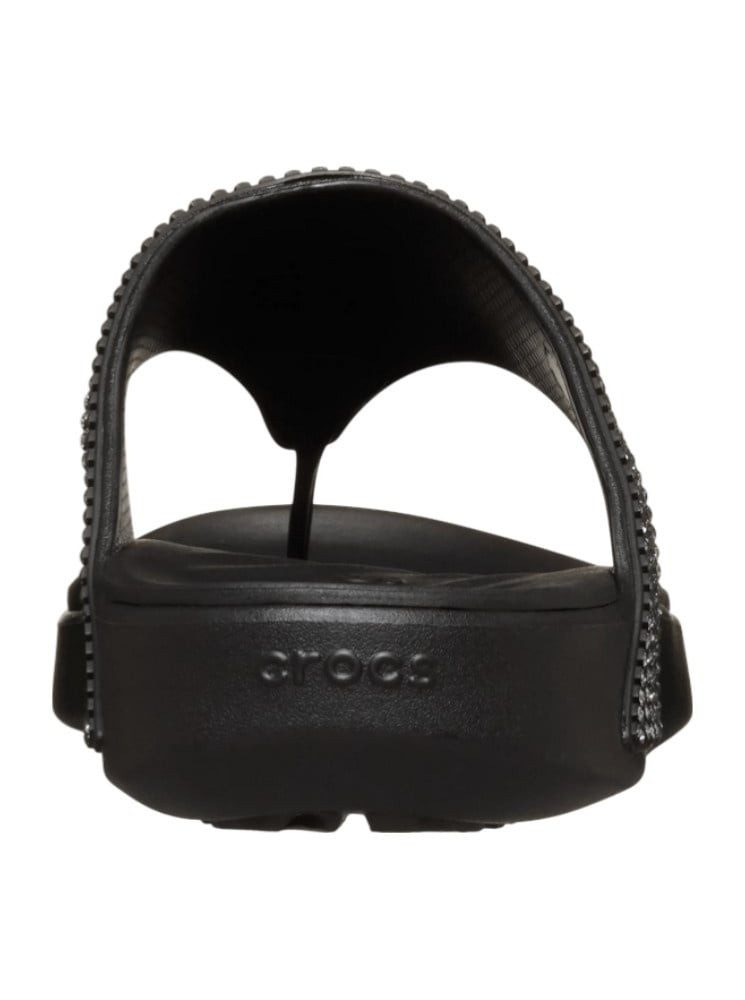 Crocs Zehensandale Getaway Gems Triangle Flip schwarz - Damen Badeschuh günstig online kaufen