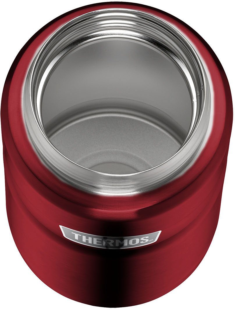 THERMOS Thermobehälter Stainless King, (1-tlg), 710 ml Edelstahl, rot