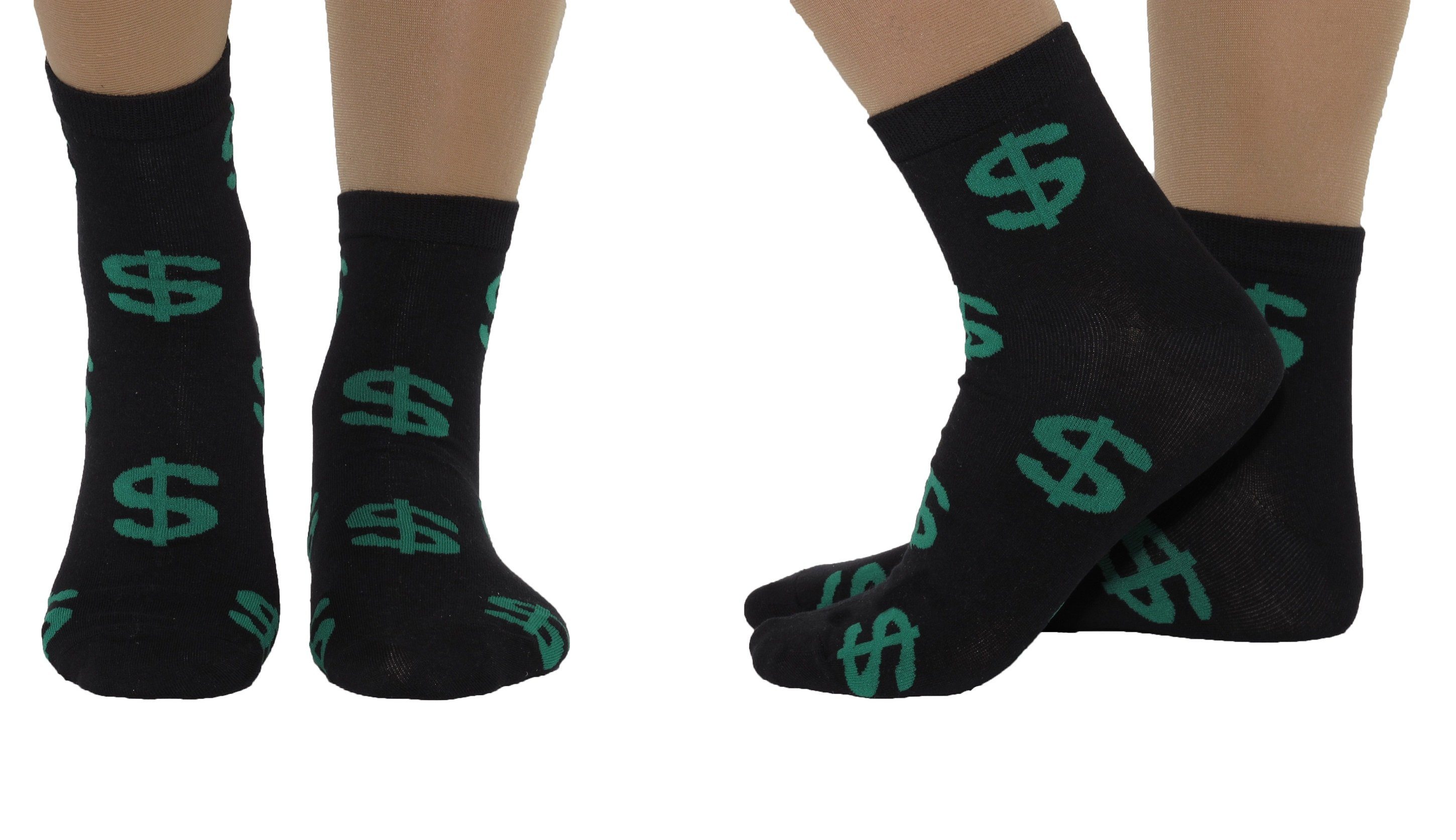 Rungassi Socken 2er Set (2 Paar) Herren Crazy Socken Kurze Länge G
