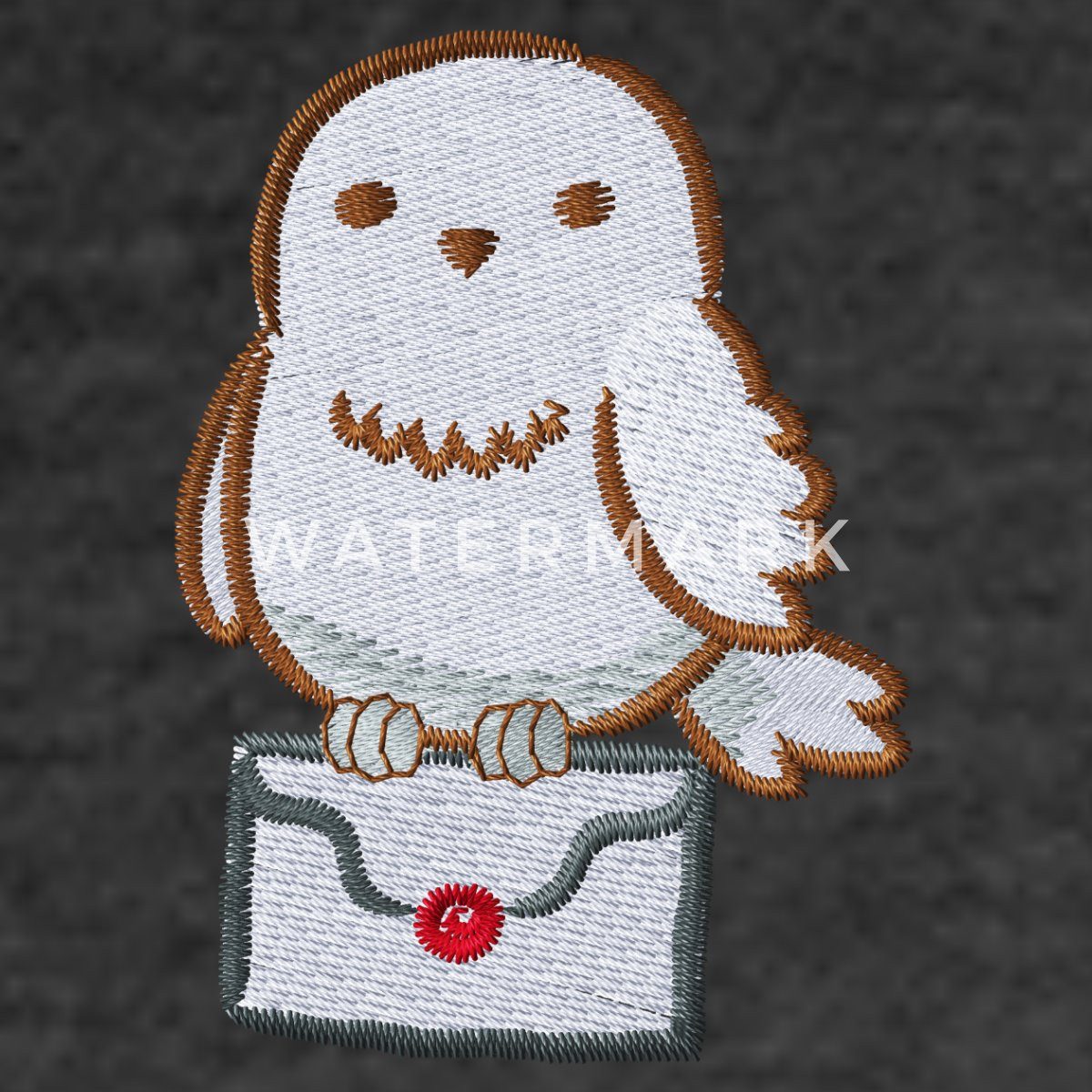 Spreadshirt Hoodie Harry Potter Hedwig Mit Briefumschlag Stick Damen Premium Hoodie (1-tlg)