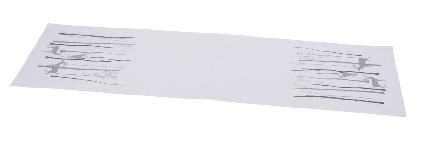 Gehlmann Tischläufer Wald / Rehe, bestickt