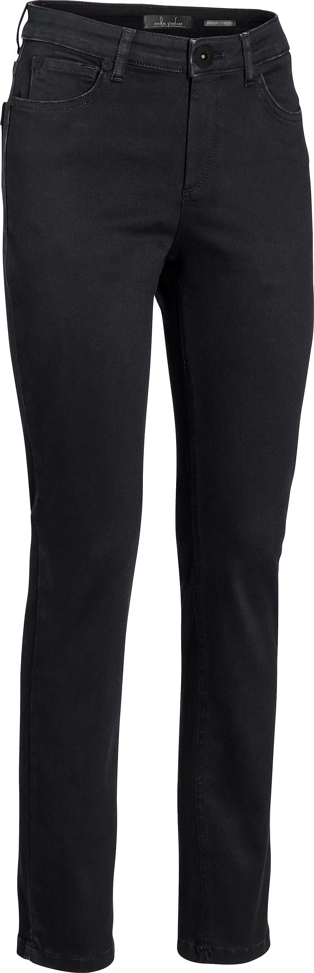 Emilia Parker Stretch-Hose ultrabequeme Jeans mit knackigem Sitz schwarz