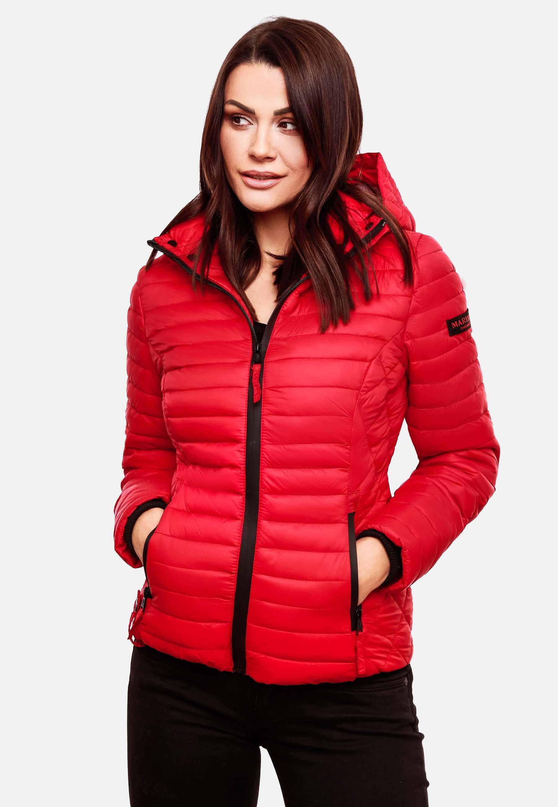 Marikoo Steppjacke Samtpfote ultraleichte Übergangsjacke mit Kapuze – Bild 5 von 5