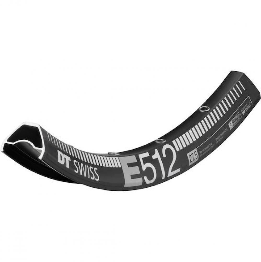 Laufrad DT Swiss Felge E 512 27,5" 32 Loch Schwarz - robuste Enduro-Felge für