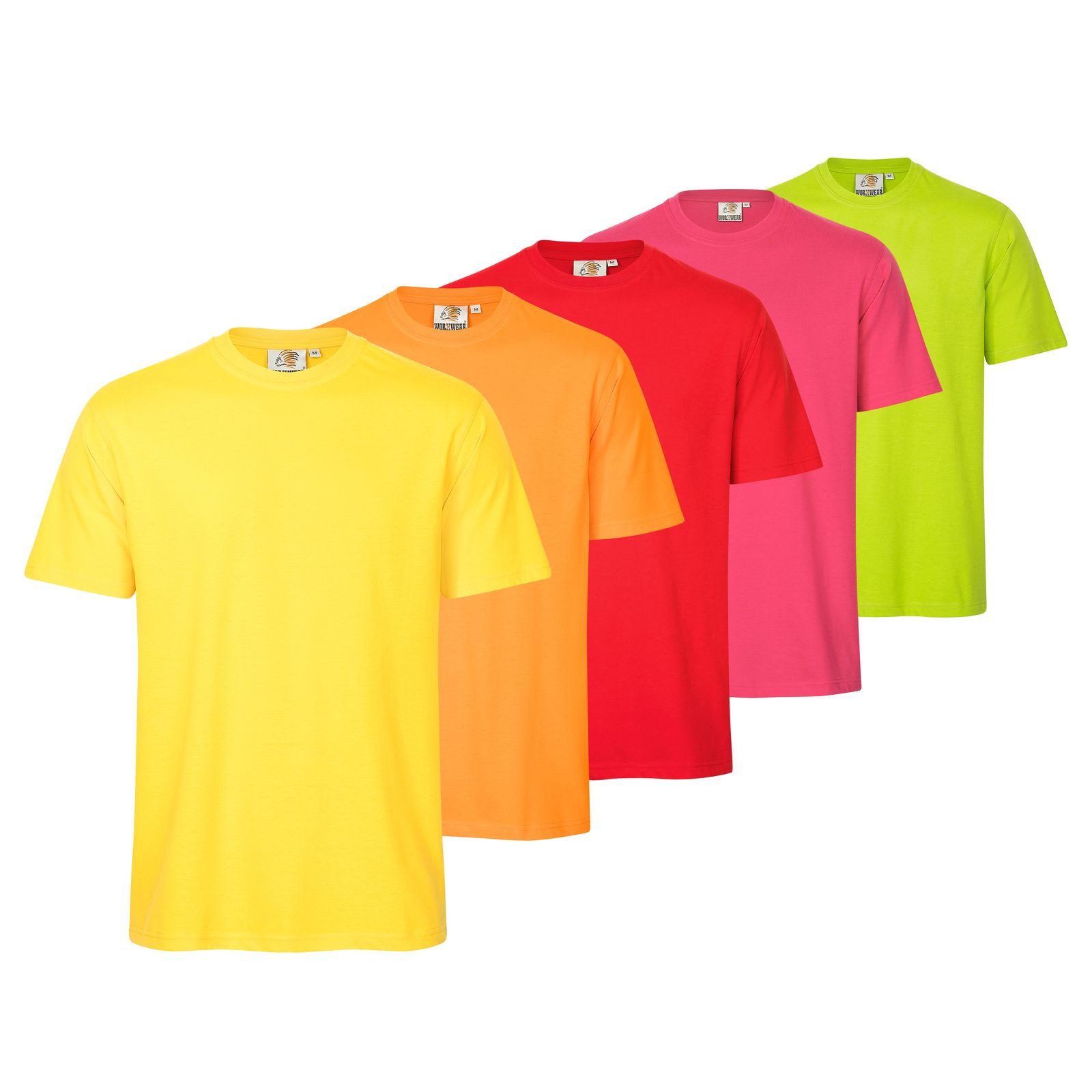 WORXWEAR T-Shirt Herren (Spar-Set, 5-tlg) Strapazierfähiges T-Shirt mit Einlaufwert < 5%