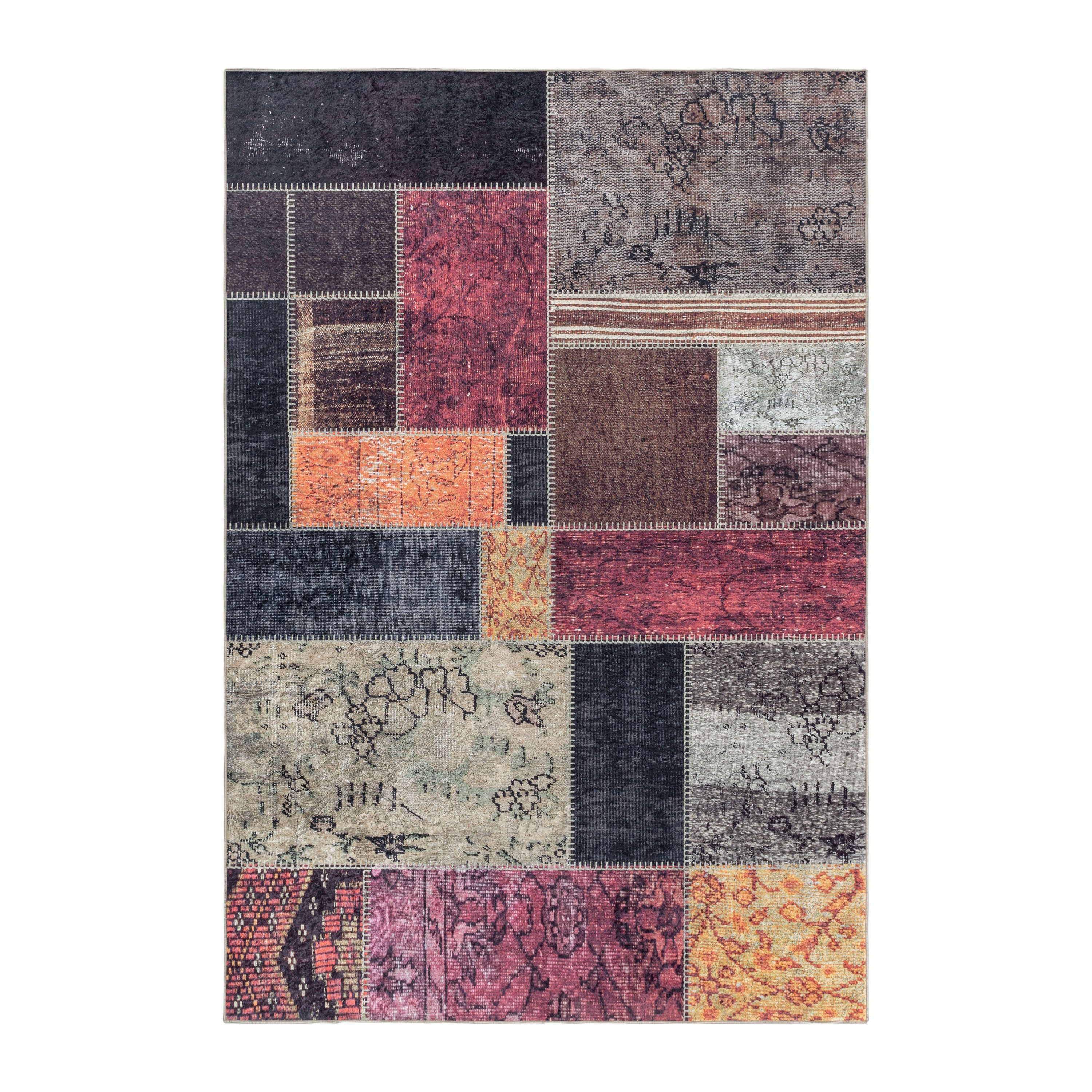 Teppium Teppich Patchwork Design, Rechteckig, Höhe: günstig online kaufen