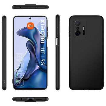 CoolGadget Handyhülle Black Series Handy Hülle für Xiaomi Mi 11T 6,67 Zoll, Edle Silikon Schutzhülle für Xiaomi Mi 11T, Xiaomi 11T Pro Hülle
