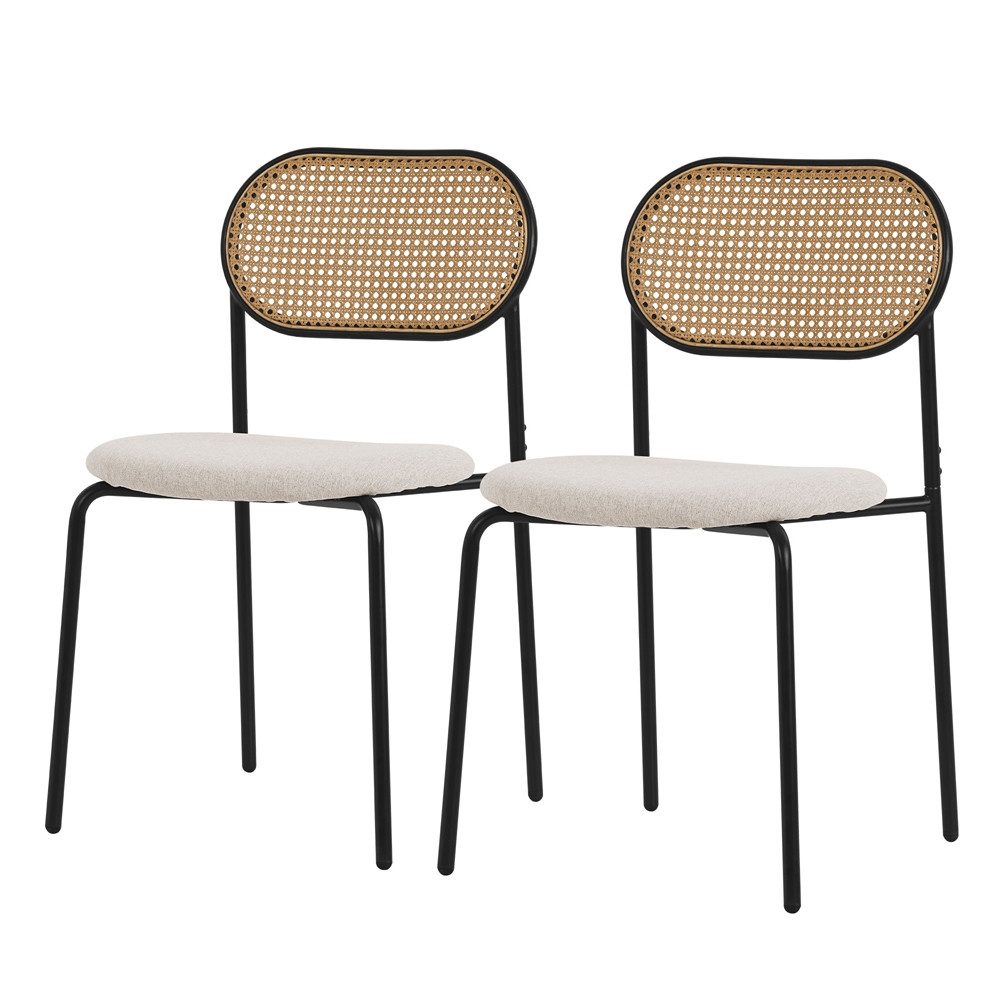 ML-DESIGN Stuhl Esszimmerstühle Rattanstuhl Polsterstühle Akzentstühle günstig online kaufen